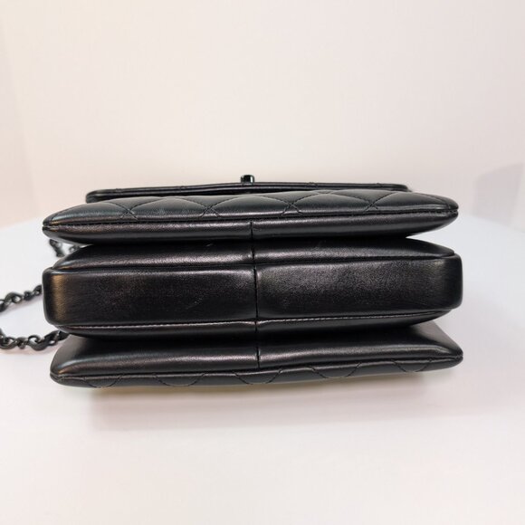 Chanel So Black Quilted Mini Trendy Top Handle Flap Bag - Picture 8 of 16